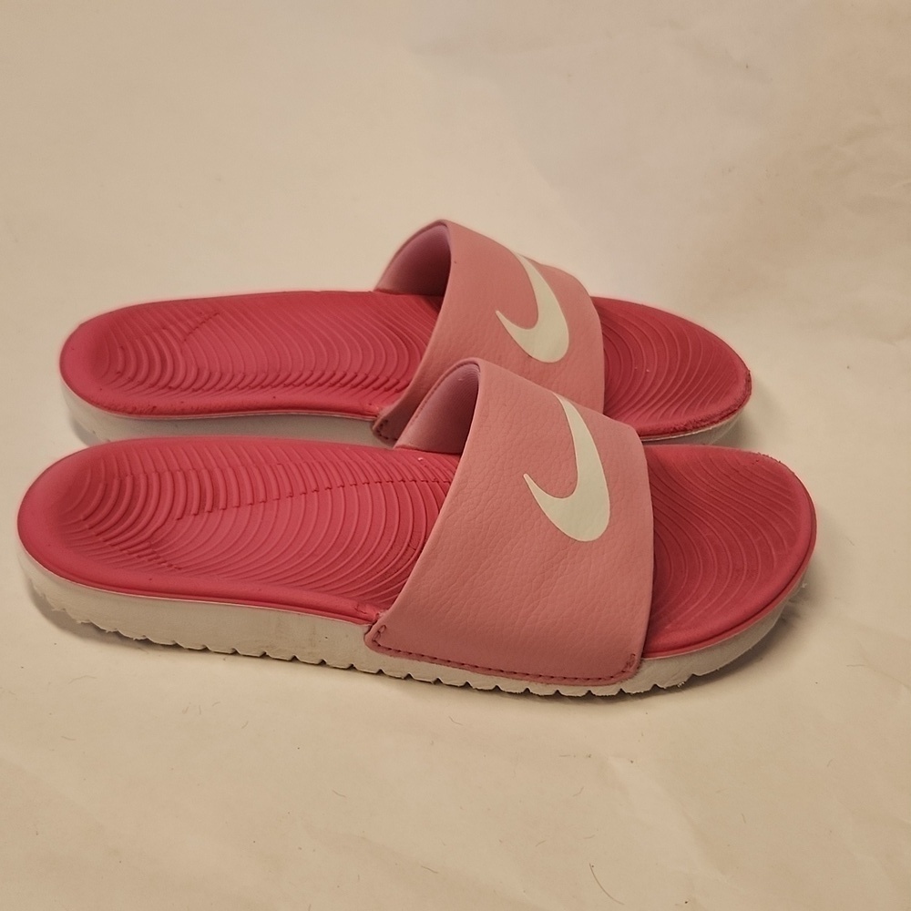 Nike Slides Size 13 c Pink White Sandals